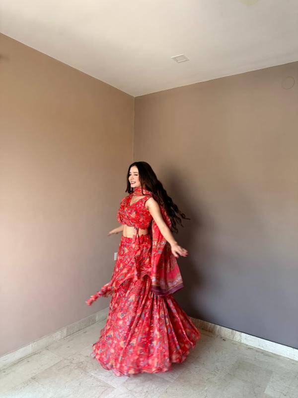 Valentine Special Collection KR 112 floral Designer lehenga choli wholesalers in Karnataka